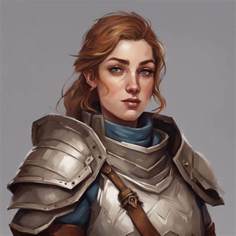 dnd female character human adventurer portrait  hype  deviantart