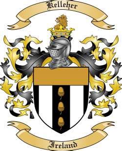 Kelleher Family Crest from Ireland by The Tree Maker