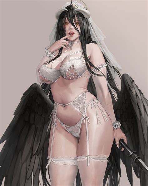 Rule 34 1girls Albedo Overlord Big Breasts Breasts Janggun Overlord Maruyama Solo Succubus