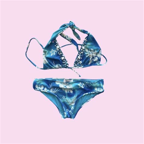 Blugirl By Blumarine Blue Bikini Size No Size Depop