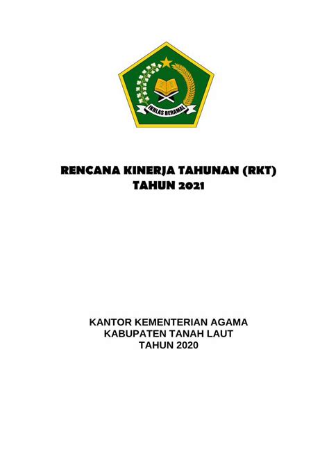 Pdf Rencana Kinerja Tahunan Rkt Tahun Dokumen Tips