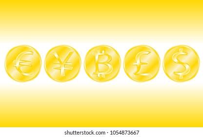 Gold Coins Pattern Web Designvector Illustration Stock Vector (Royalty ...