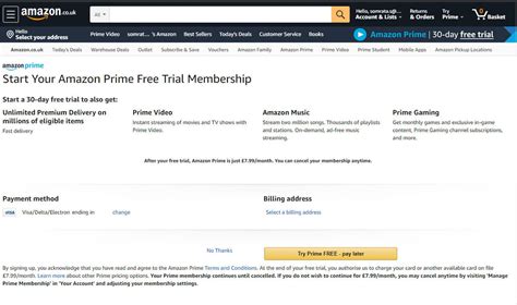 sign   amazon prime  trial tech advisor