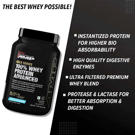 Buy GNC GOLD SERIES 100 WHEY PROTEIN ADVANCED VANILLA 2 LBS