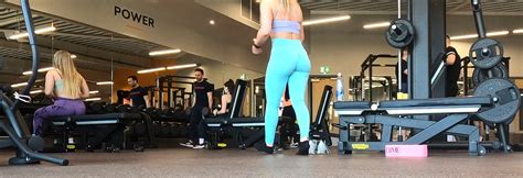 Gym Blonde In Turquoise Leggings Notices Me And Doesn T Mind Even Moves In Front Of Me Later