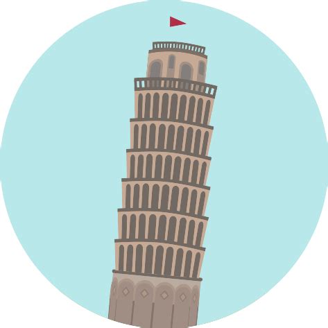 Leaning Tower Of Pisa Vector SVG Icon SVG Repo