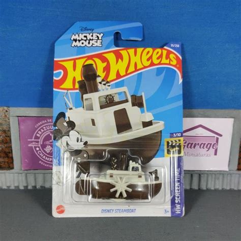 Hot Wheels Disney Steamboat Mickey Mouse Shopee Brasil