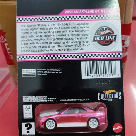 Jual Flash Sale Hot Wheels Rlc Nissan Skyline Gt R Bnr R Pink