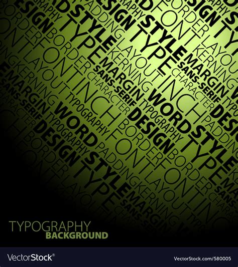 Typography Background Royalty Free Vector Image