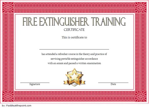 Awesome Firefighter Certificate Template Thevanitydiaries