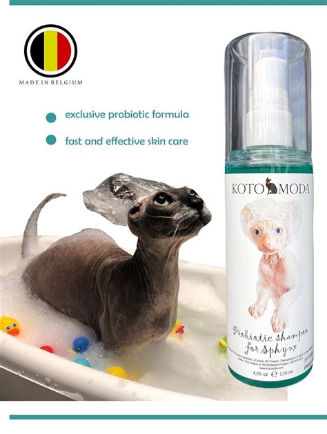 Kotomoda Probiotic Shampoo For Sphynx Cats 120 Ml With Foam Generator