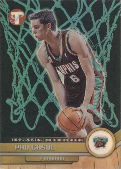 2001 02 Topps Pristine Refractor 76 Pau Gasol 750 RC For Sale