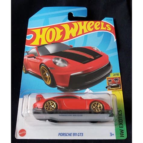 Jual Hot Wheels Porsche 911 GT3 HW Exotics Red HW Exotics Shopee Indonesia