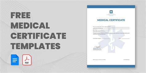 48 Free Medical Certificate Templates Pdf Word