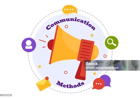 Communication Methods Vector Illustration With Team Referral Marketing Project Management Social