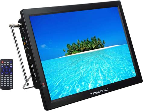 Trexonic Televisor LED portátil Recargable de 14 Pulgadas con HDMI