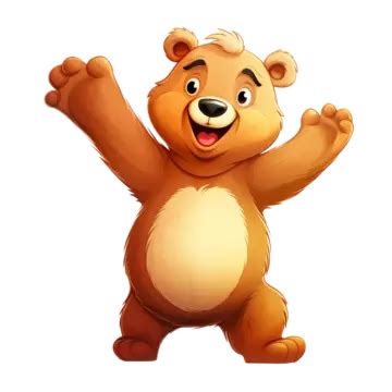 Bear Hug Gesture Cartoon S Friendly Stance, Bear Clipart, Cartoon Bear ...