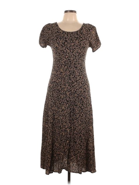 Rabbit Rabbit Rabbit Designs 100 Rayon Multi Color Brown Casual Dress Size 10 49 Off Thredup