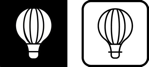 Hot Air Balloon Vector Icon Vector Art At Vecteezy