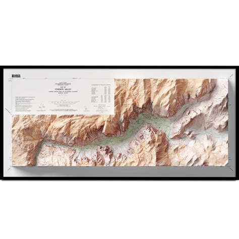 Yosemite Map Posters | Geoartmaps