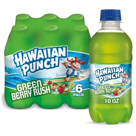 Hawaiian Punch Green Berry Rush Juice Drink 6 Count