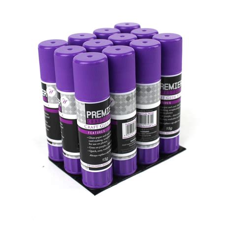 Premier Craft Tools - Craft Glue Sticks, 12 x 15g glue sticks | HobbyMaker