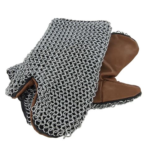 Padded G Functional Chainmail Battle Mittens H In By Armor Ve