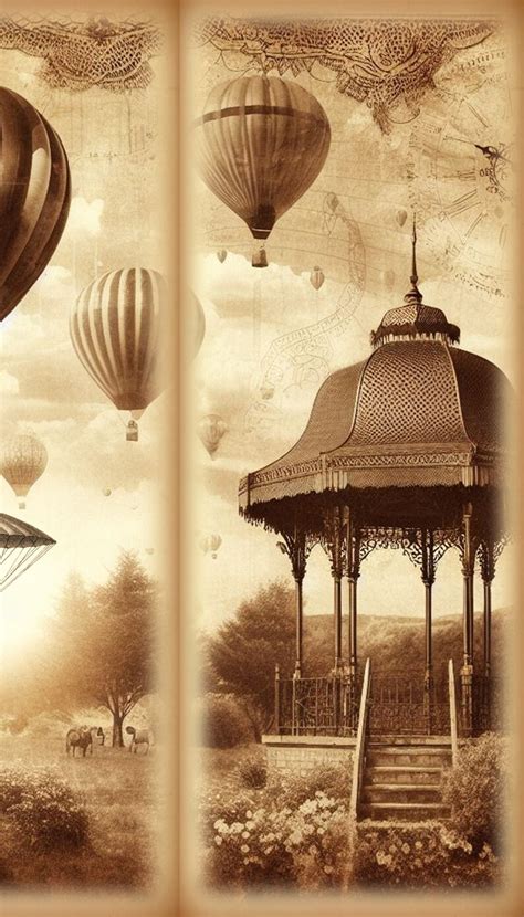 Hot Air Balloons Skinny Journal Kit Skinny Journal Kit Tall Journal Kit Writing Journal Kit