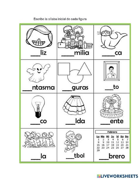 Guia Letra F Interactive Worksheet Live Worksheets Worksheets Library