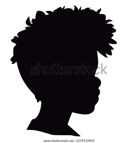 Young Black White Kids Silhouette Isolated Stock Vector (Royalty Free ...