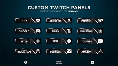 Twitch Design I Will Make Custom Twitch Panels For You For 45 On