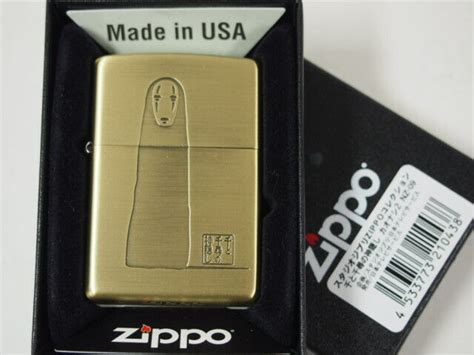 Zippo Spirited Away Kaonashi No Face Brass Antique Gold Lighter Ghibli