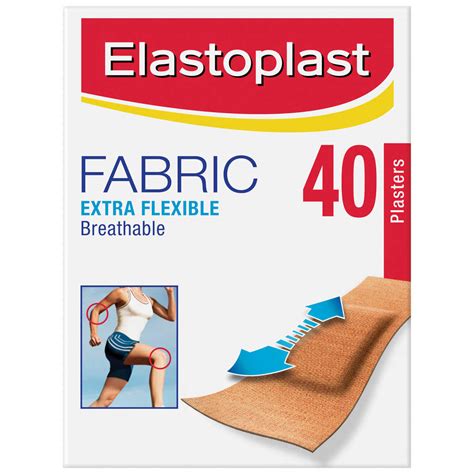Elastoplast Fabric Extra Flexible Breathable Plasters 40 Strips | BIG W
