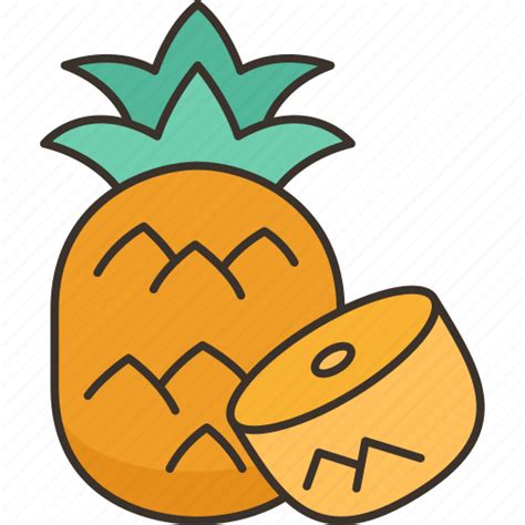 Pineapple Fruit Fresh Juicy Tropical Icon Download On Iconfinder