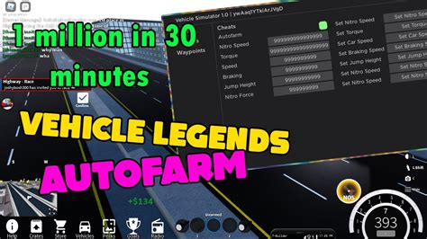 VEHICLE SIMULATOR AUTOFARM SCRIPT HACK ROBLOX VEHICLE SIMULATOR 1