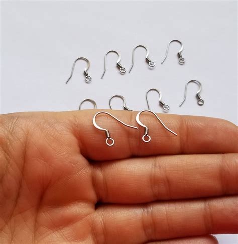 Hypoallergenic Surgical Stainless Steel Stud Earrings Hooks Etsy