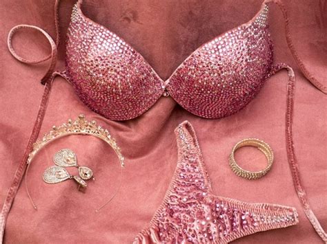 Rhinestone Bikini Competition Bikini Custom Bodybuilding Etsy