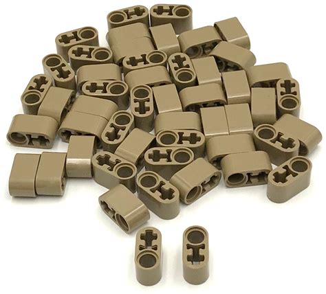 Lego 50 New Dark Tan Technic Liftarms Thick 1 X 2 Axle Hole Pieces EBay