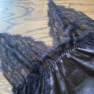 Forever Intimates Sleepwear Nwt Forever Black Lace Lingerie Slip Dress Poshmark