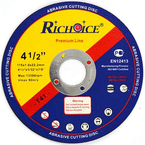 Abrasive Cutting Disc For Metal Abrasive Disc Zhenjiang Richoice