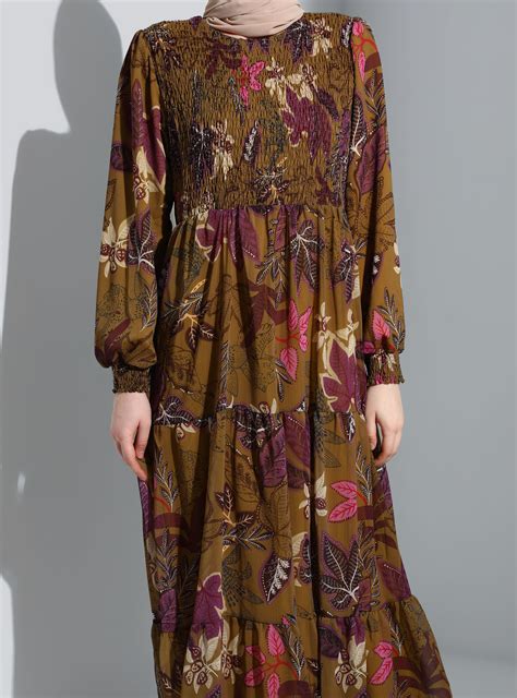Olive Green - Modest Dress