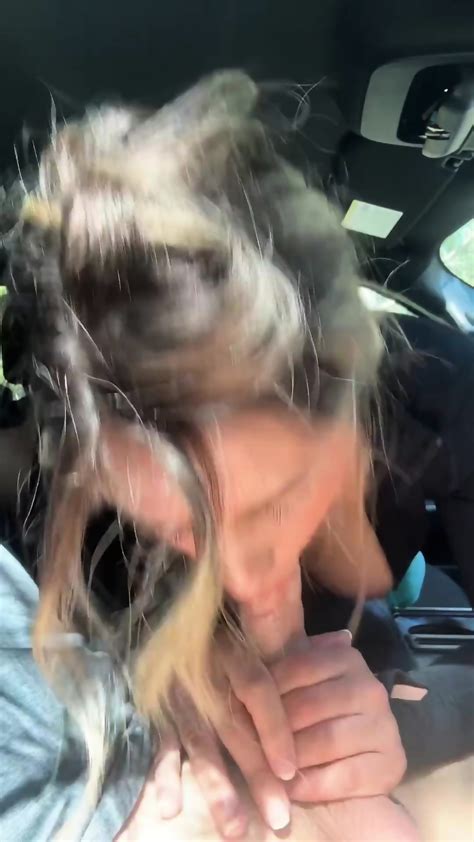 Beautiful Porn Model CAR BLOWJOB Finish Cumshot Home Made Honey