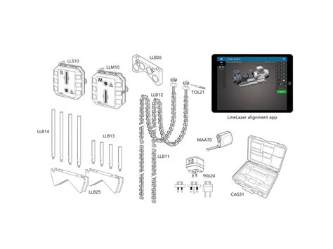 Spm Vibration Lla500 Spm Linelazer Alignment Set For Mobile App Tequipment