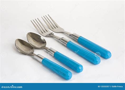 Forks And Spoons Stock Image Image Of Spoon Plastic 13333357