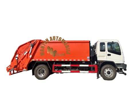 Exported Lhd Isuzu X Cbm Ton M Refuse Transport Compactor