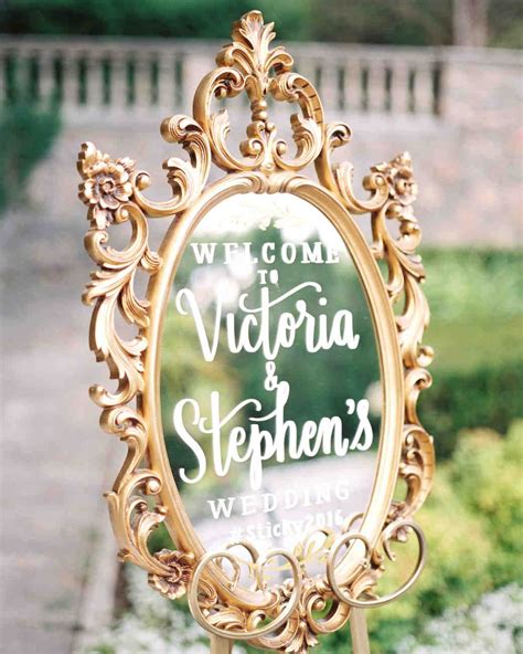 29 Creative Wedding Signs You Ll Love Mirror Wedding Signs Wedding