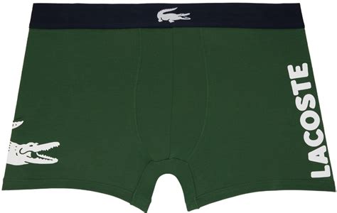 Lacoste Three-Pack Multicolor Plain & Print Boxers Lacoste