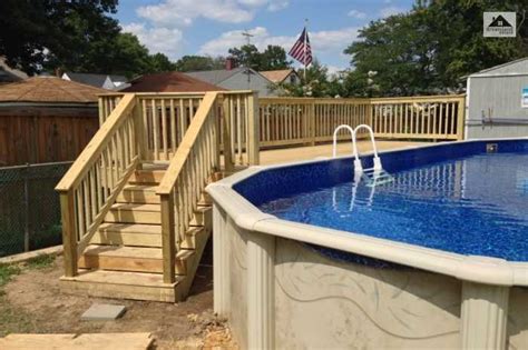 Top 15 Above Ground Pool Deck Ideas On A Budget