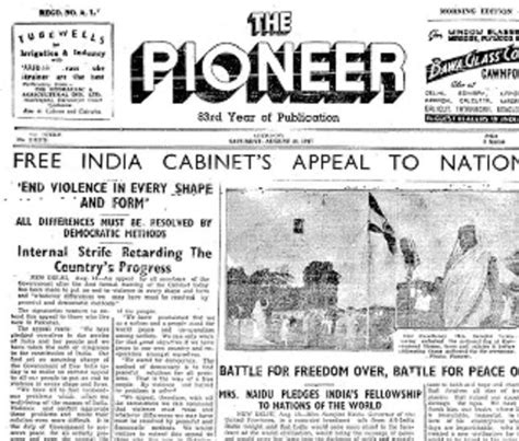 Independence Day The Story Of The Century How Indian Newspapers