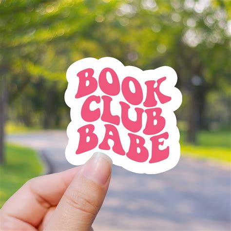 Book Club Babe Sticker Bookish Reader Sticker Book Club Sticker Book Lover Sticker Gift